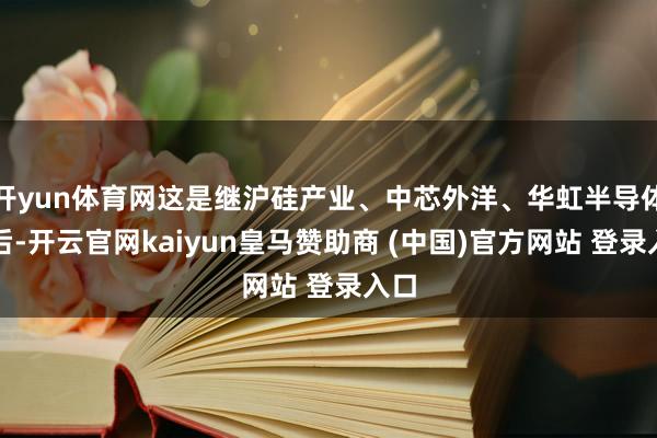 开yun体育网这是继沪硅产业、中芯外洋、华虹半导体之后-开云官网kaiyun皇马赞助商 (中国)官方网站 登录入口